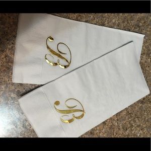 Monogram napkins